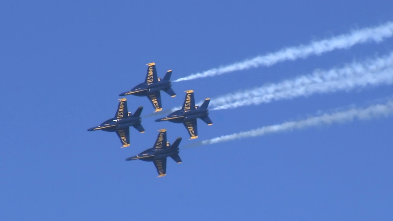 Blue Angels roar back over San Francisco Bay after Friday fog delay
       — ABC 7 Bay Area, Ross Arts news
