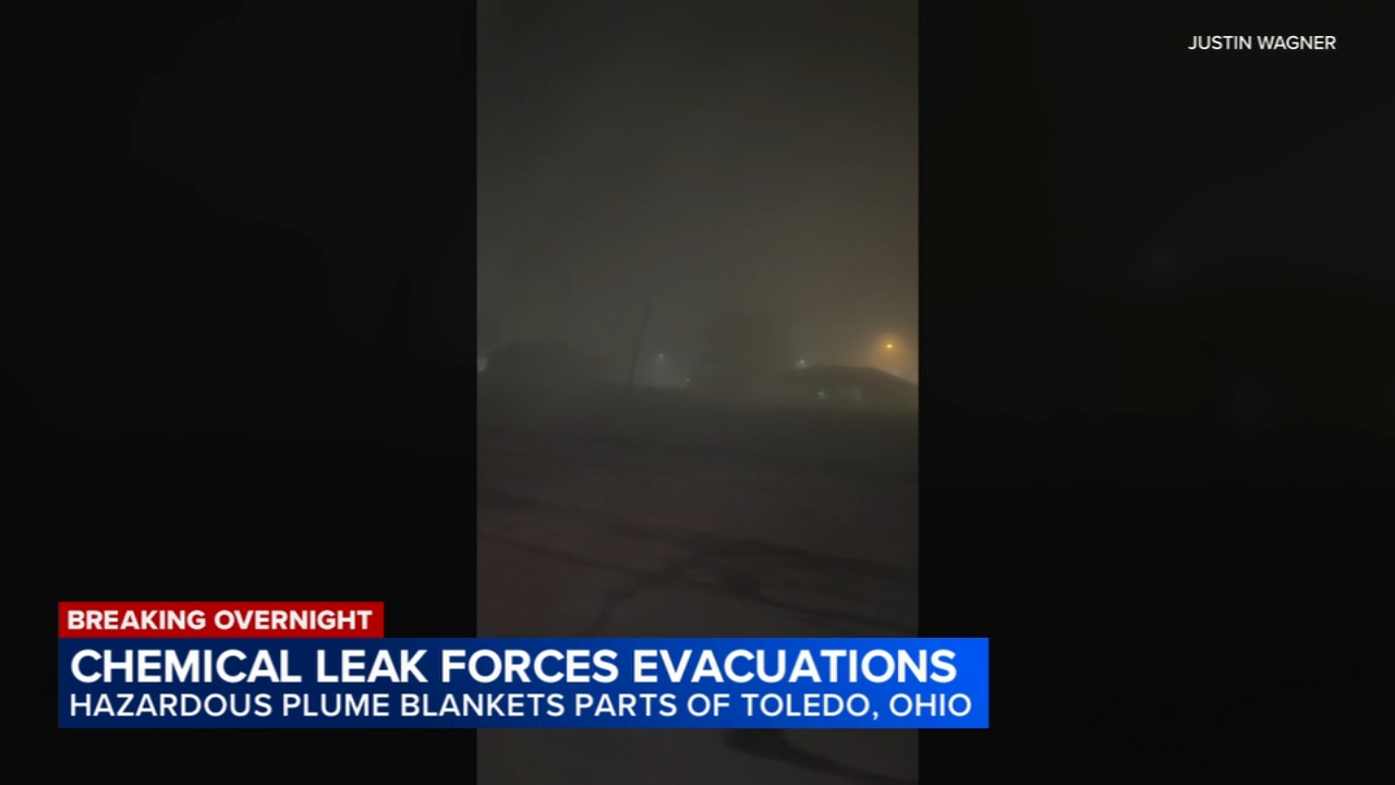 Chemical leak at tubing and piping facility forces evacuations in Toledo, Ohio
       — ABC 7 Bay Area, Ross Community news