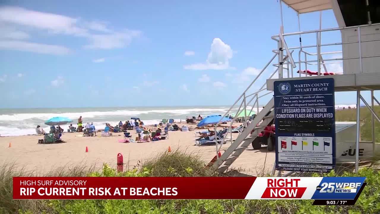 South Florida beaches under rip current warning as lifeguards urge swimmers to stay safe — WPBF West Palm Beach, Ross Sports news