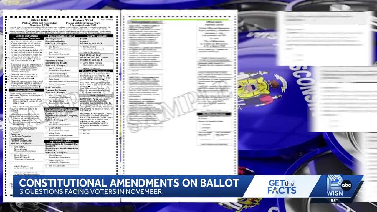 Get the Facts: Three constitutional amendments on this year's ballot — WISN 12 Milwaukee, Ross Community news