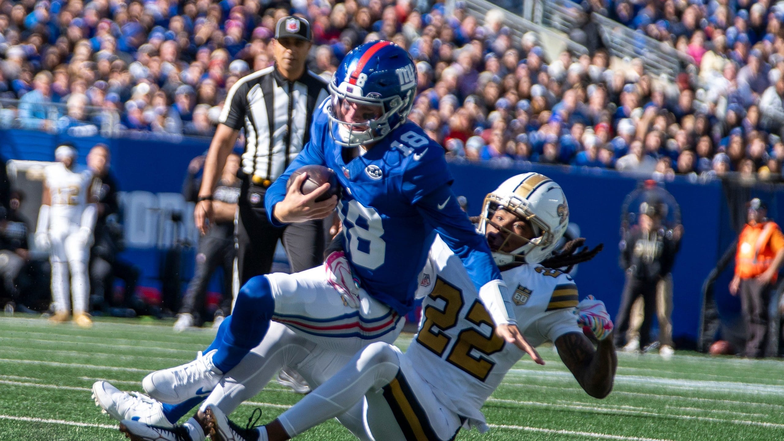 Giants Get Full JJ McCarthy Experience vs Saints — Minnesota Sports Fan, Ross Sports news