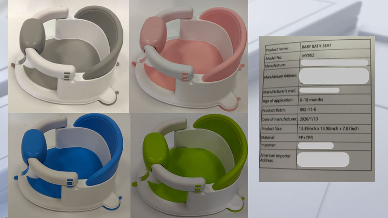 Baby bath seats sold on Amazon under recall for risk of serious injury, drowning — KTVU FOX 2 Bay Area, Ross Government news