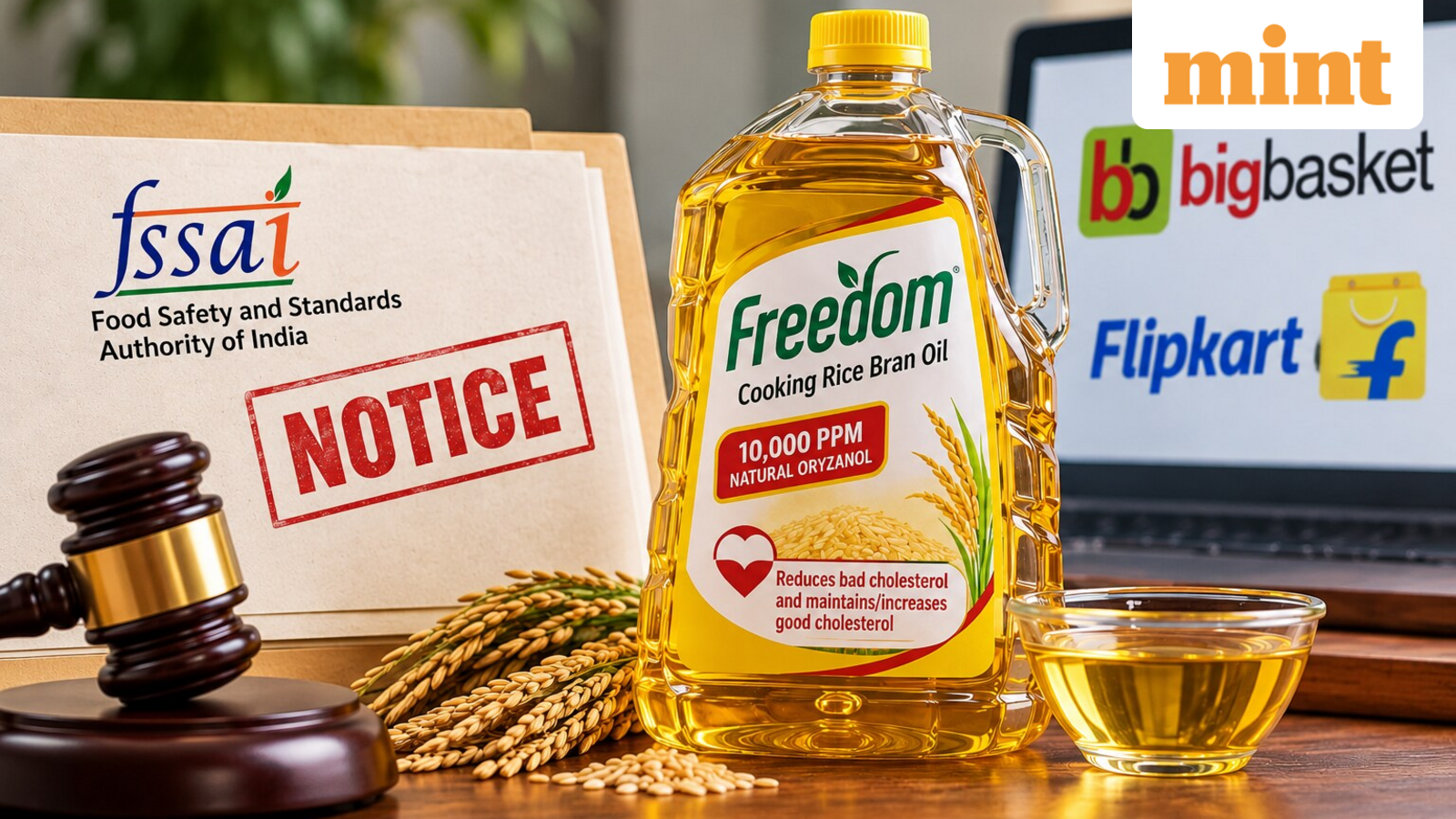 Freedom Rice Bran Oil under scrutiny: Why FSSAI issued notices to BigBasket, Flipkart — Mint India, Ross Technology news